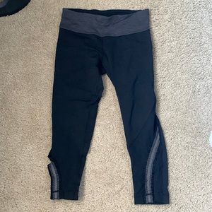 Lulu reflective crop leggings